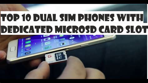 Phone with dual sim, dedicated SD card slot (not hybrid), and.